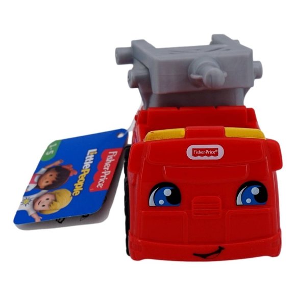 Fisher Price Little People Fire Truck Red Toy Pretend Play Ages 1-5 Y New - Picture 1 of 8